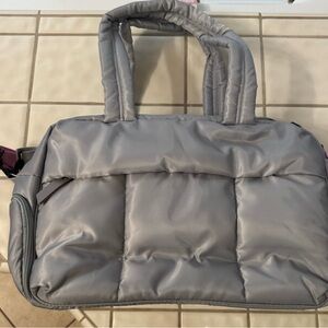 Jadelynn Brooke Quilted Puffer Duffle Grey